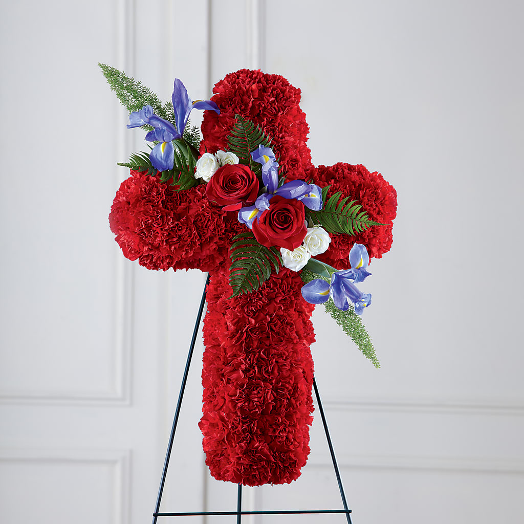 Faithful Hero Floral Cross – Occasions Of Love, Huntersville NC