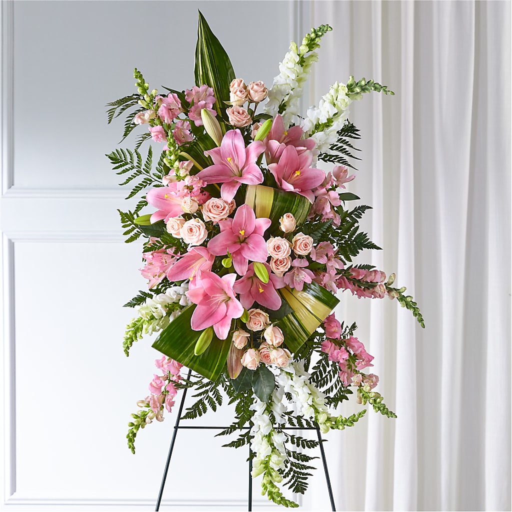 Elegant Embrace Standing Spray – Occasions Of Love, Huntersville NC