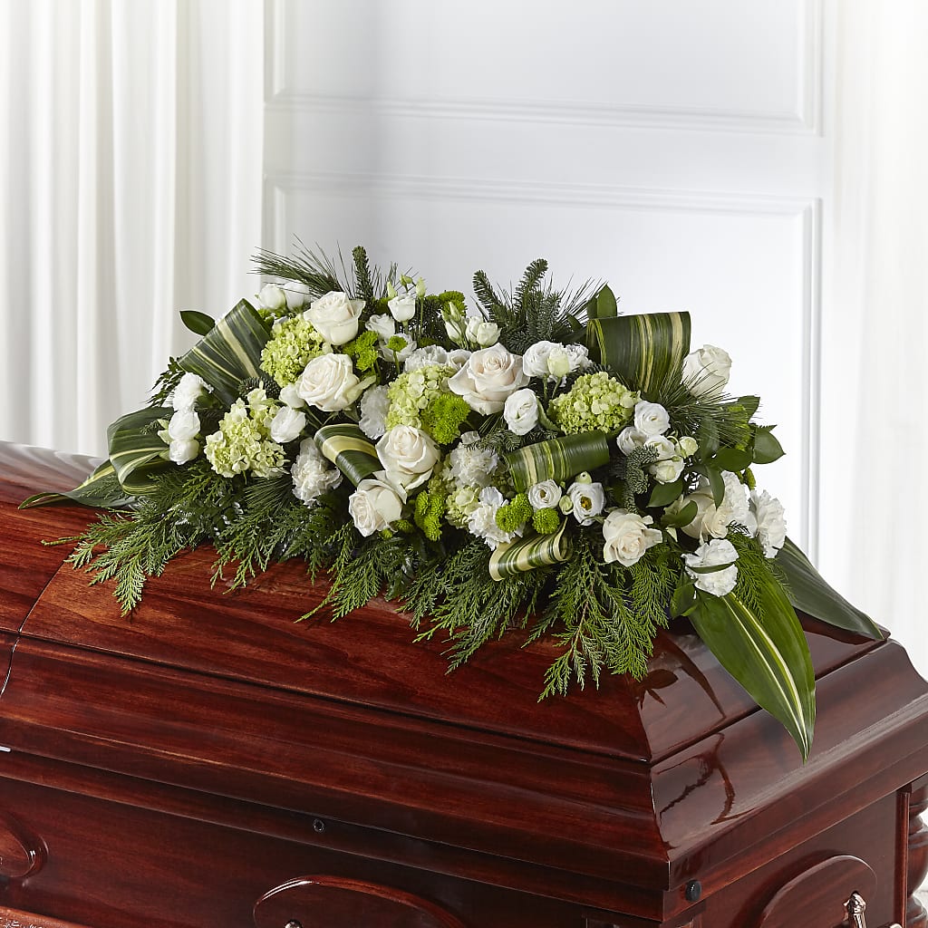 Hopeful Gesture Casket Spray – Occasions Of Love, Huntersville NC