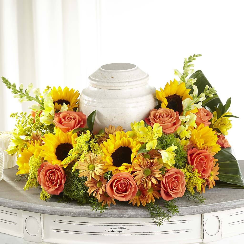 Faithful Sunflower Cremation Adornment – Occasions Of Love, Huntersville NC