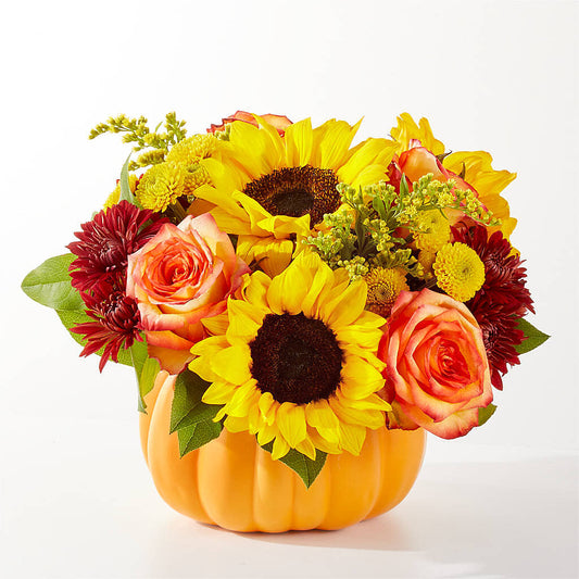 Golden Gourd Pumpkin Bouquet –  Occasions Of Love, Huntersville NC