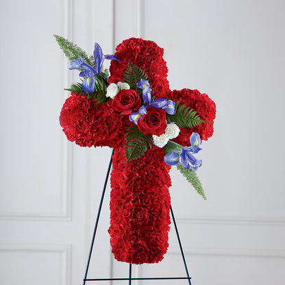 Faithful Hero Floral Cross –  Occasions Of Love, Huntersville NC