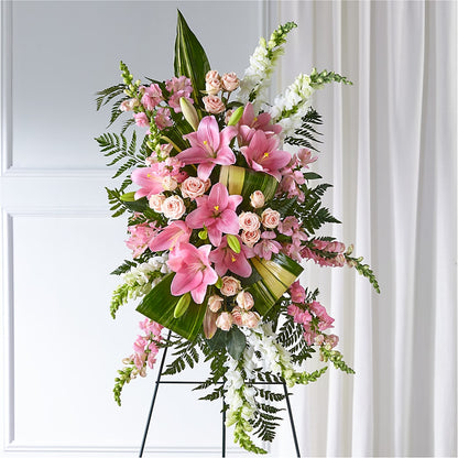 Elegant Embrace Standing Spray –  Occasions Of Love, Huntersville NC