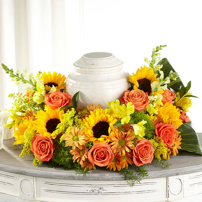 Faithful Sunflower Cremation Adornment –  Occasions Of Love, Huntersville NC