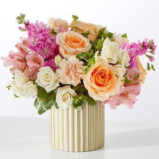 Paradise Bouquet with Ivory Vase –  Occasions Of Love, Huntersville NC